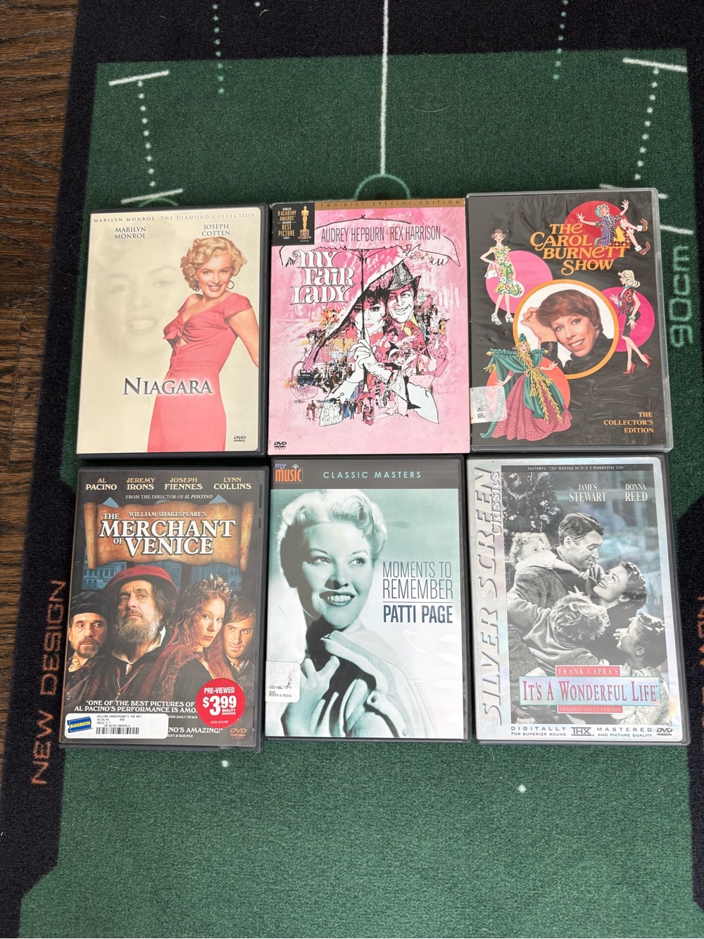 Classic DVD 6 Movie TV Bundle My Fair Lady Carol Burnett Marilyn Monroe